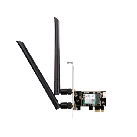ADAPTOR RETEA D-LINK AX 3000- intern PCI-EX- wireless Wi-Fi 6- Bluetooth 5.0 connectivity- 2 x antena externa 5 dBi- DWA-X582 TV