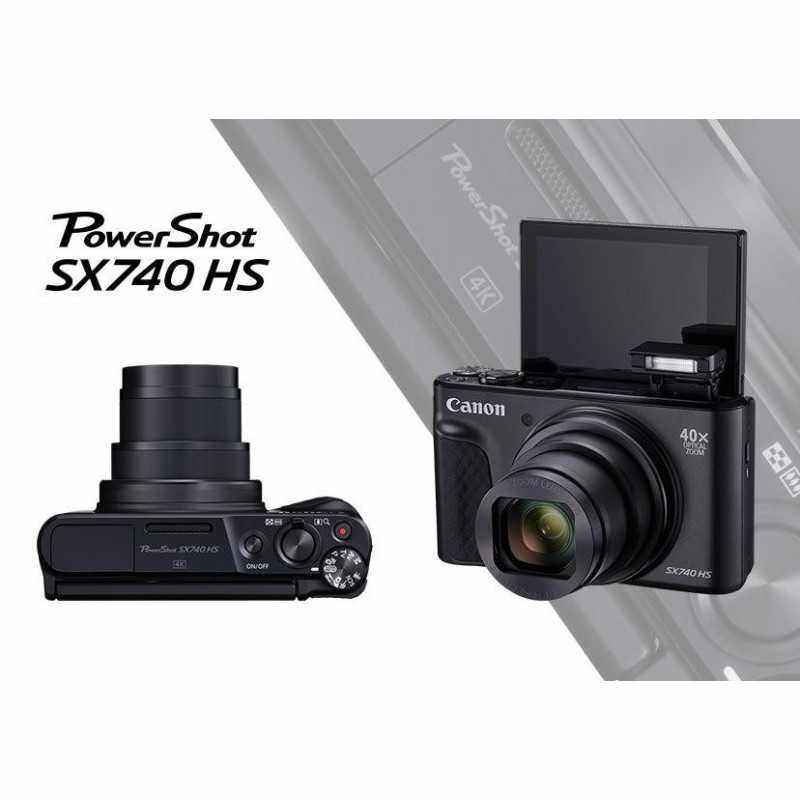 Camera foto CANON PowerShot SX740HS BK- 20.3 MP- senzor CMOS tip 1/2-3- cu iluminare din spate- 40x Zoom optic- 40x Zoom digital