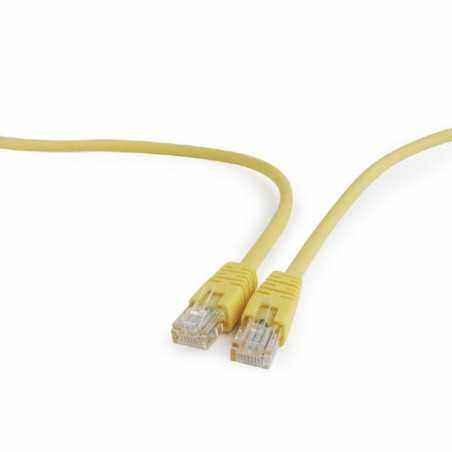 PATCH CORD UTP GEMBIRD Cat5e- cupru-aluminiu- 0.25 m- galben- AWG26- PP12-0.25M/Yi)