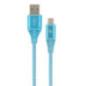 CABLU alimentare si date GEMBIRD- pt. smartphone- USB 2.0T) la Micro-USB 2.0T)- 2m- premium- cablu cu impletire din bumbac- turc