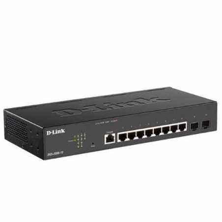 SWITCH POE D-Link- 8 x Gigabit POE + SFP x 2- 802.3at- managed- rackabil- carcasa metalica- DGS-2000-10P75 lei)