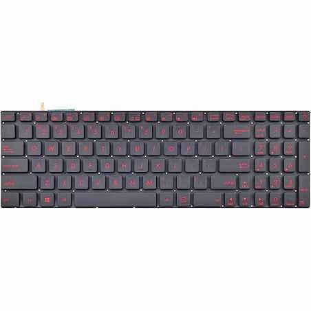 Tastatura laptop ASUS N551JB N551JK N551JM N551JQ neagra iluminata rosu