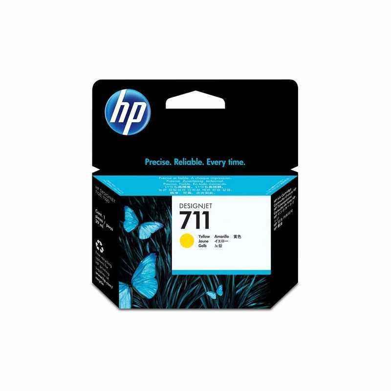 Cartus Cerneala Original HP Yellow- nr.711- pentru DesignJet T120-T520- - incl.TV 0.11 RON- CZ132A