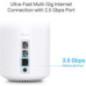 MESH TP-LINK- wireless- router AX6000- pt interior- 6000 Mbps- port 1 x 2.5 Gbps LAN/ WAN- 2 x Gigabit LAN/WAN- 2.4 GHz - 5 GHz-