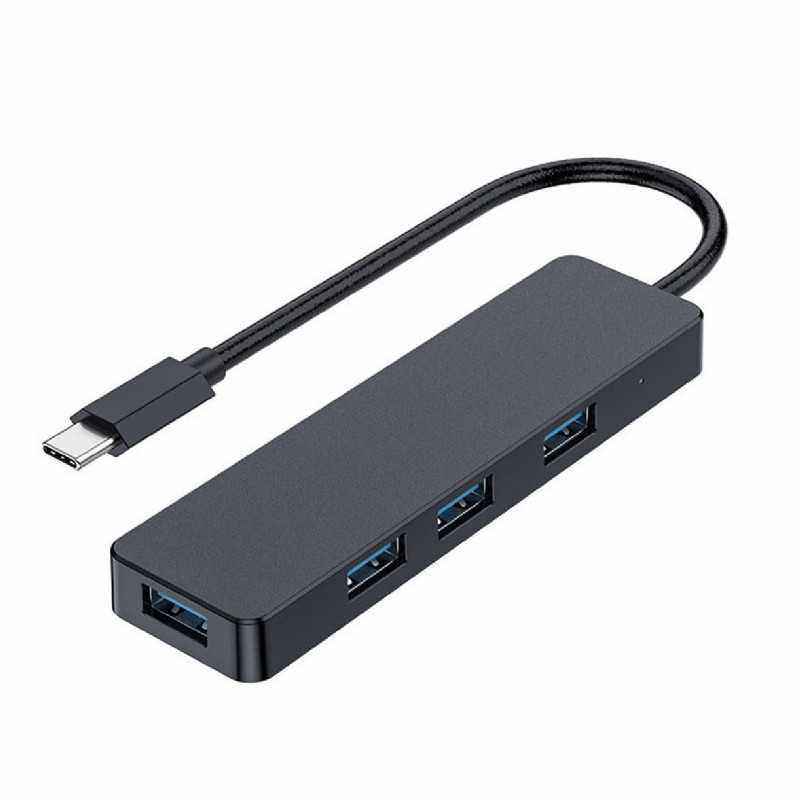 HUB extern GEMBIRD- porturi USB: USB 3.1 x 4- conectare prin USB Type-C- cablu 0.15 m- negru- UHB-CM-U3P4-01 TV 0.8lei) - 871630