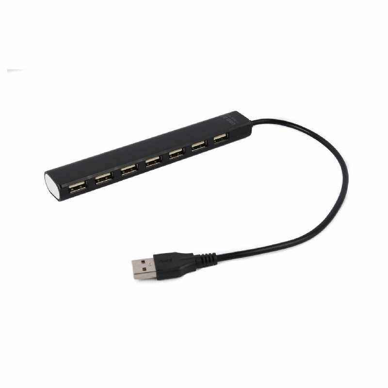 HUB extern GEMBIRD- porturi USB: USB 2.0 x 7- conectare prin USB- cablu 0-30 m- negru- UHB-U2P7-04 TV 0.8lei) - 8716309124461