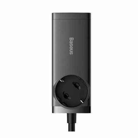 INCARCATOR RETEA Baseus GaN3 Pro Powerstrip- Quick Charge 100W- 1 x AC- 2 x USB Type-C Output 5V/3A- 2 x USB- include cablu USB