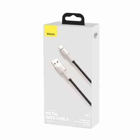 CABLU alimentare si date Baseus Cafule Metal- Fast Charging Data Cable pt. smartphone- USB la USB Type-C 66W- 2m- negru CAKF0002