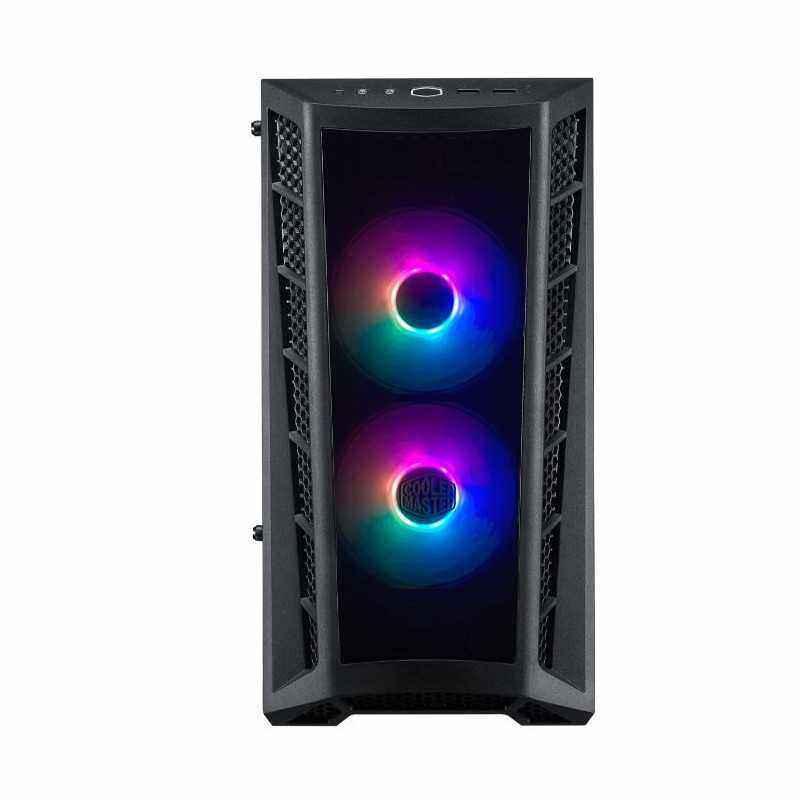 CARCASE Cooler Master MasterBox MB320L ARGB with Hub- MATX-Transparent front bezel-U3x2-TG side panel-ARGB fanx2-w/ARGB Hub- MCB