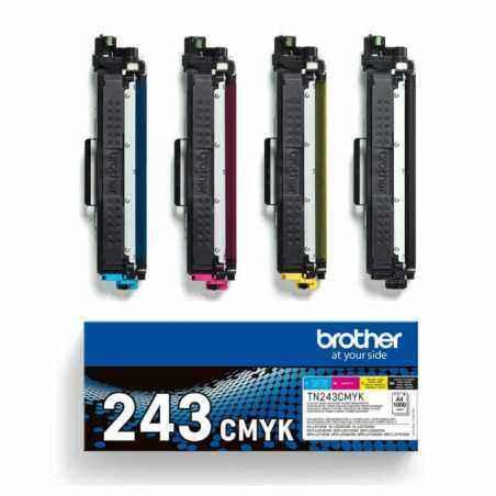 Combo-Pack Original Brother CMYK- TN243CMYK- pentru HL-L3210-L3270-DCP-L3510-L3550-MFC-L3730-L3770- 1K-timbru verde 1.2 lei) - T