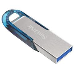 MEMORIE USB 3.0 SANDISK 64 GB- clasica- carcasa metalic- negru / argintiu- SDCZ73-064G-G46Btimbru verde 0.03 lei)