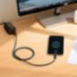 CABLU alimentare si date Baseus- Dynamic Fast Charging Data Cable pt. smartphone- USBT) la USB Type-CT)- 100W- braided- 1m- gri-