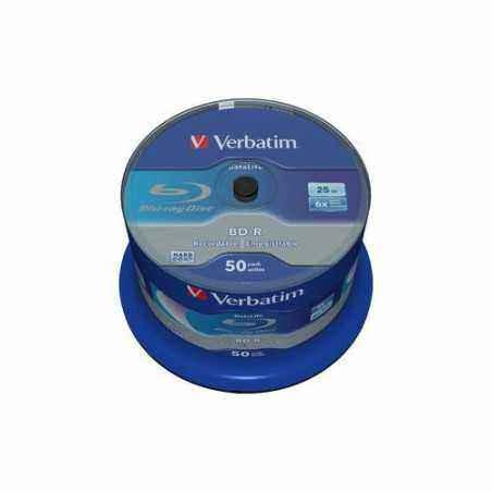 BD-R VERBATIM 25GB- VITEZA 6X- WHITE BLUE SURFACE- SPINDLE- 50 BUC- 43838