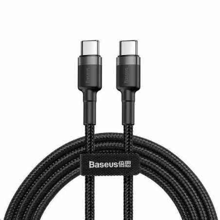 CABLU alimentare si date Baseus Cafule- Fast Charging Data Cable pt. smartphone- USB Type-C la USB Type-C 3A / 60W- 2m- gri + ne