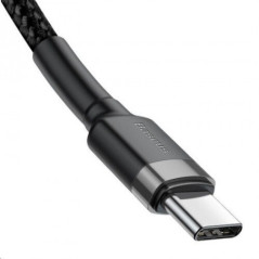 CABLU alimentare si date Baseus Cafule- Fast Charging Data Cable pt. smartphone- USB Type-C la USB Type-C 3A / 60W- 2m- gri + ne