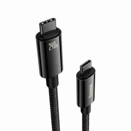 CABLU alimentare si date Baseus Tungsten Gold- Fast Charging Data Cable pt. smartphone- USB Type-C la USB Type-C 240W- braided-