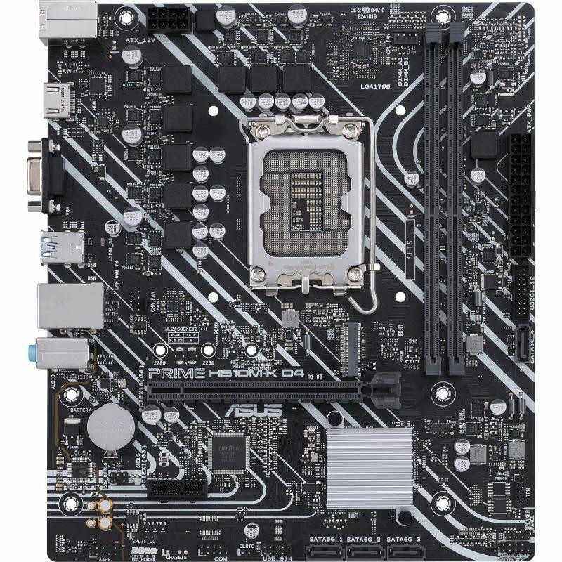 PLACA de BAZA Asus PRIME H610M-K D4- skt LGA 1700- mATX- Intel H610- 2 x DDR4- max. 64 GB- 4 x SATA- 1 x M.2- 7.1- PRIME H610M-K
