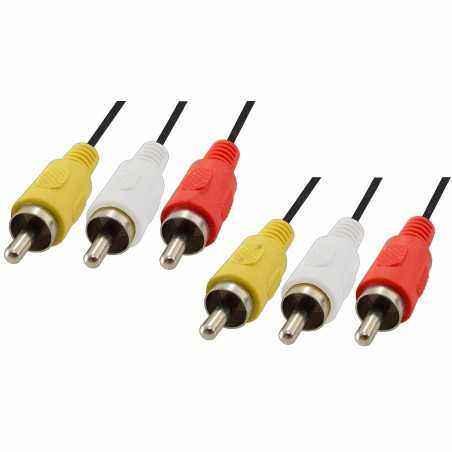 Cablu 3xRCA tata - 3xRCA tata - 1.5 m