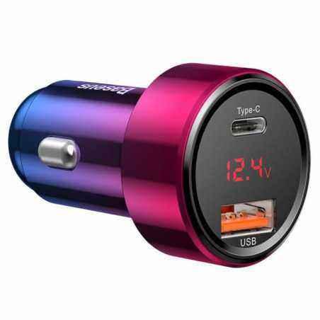 INCARCATOR AUTO Baseus Magic Series PPS- 1 x USB Output 4.5V/5A- 1 x USB Type-C Output 5V/3A- total output 45W- 6A- pt. bricheta