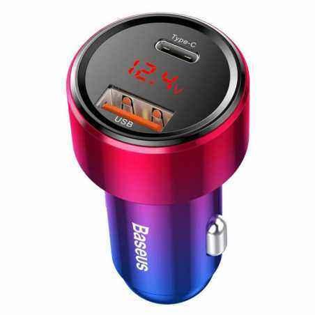 INCARCATOR AUTO Baseus Magic Series PPS- 1 x USB Output 4.5V/5A- 1 x USB Type-C Output 5V/3A- total output 45W- 6A- pt. bricheta