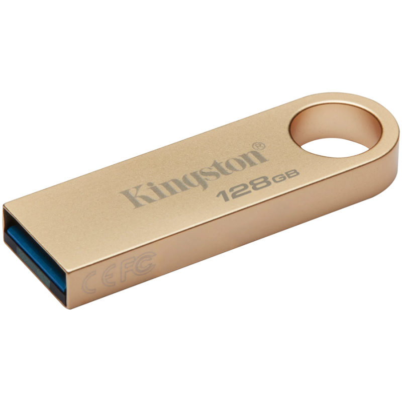 MEMORIE USB 3.2 Kingston 128 GB- 220MB/s- 100MB/s clasica- carcasa metalica- auriu- DTSE9G3/128GBtimbru verde 0.03lei)