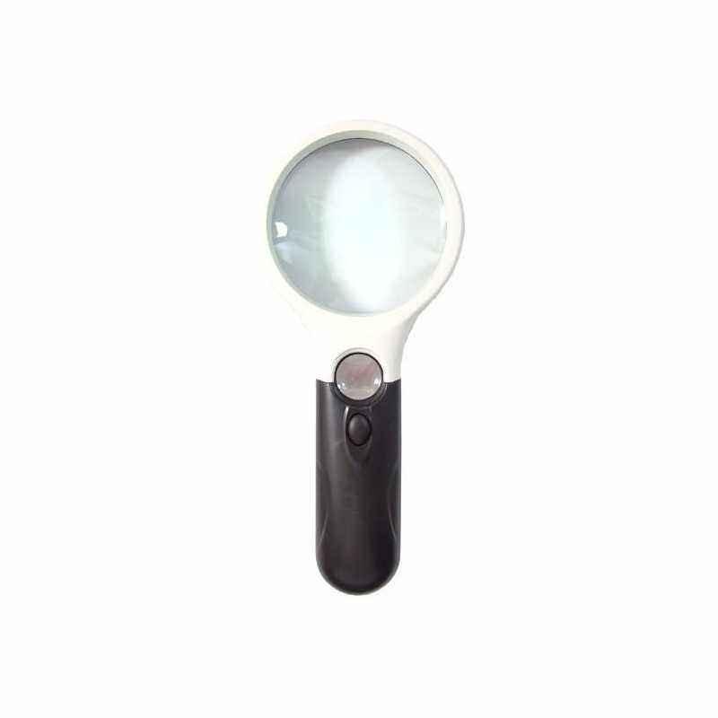Lupa dubla cu iluminare 3 LED-uri