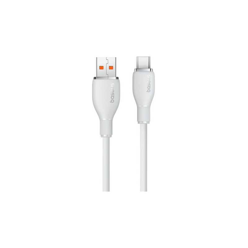CABLU alimentare si date Baseus Pudding- Fast Charging Data Cable pt. smartphone- USB la USB Type-C 100W- 2m- alb P10355703221-0