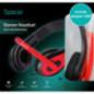 CASTI Spacer- cu fir- standard- utilizare multimedia- microfon pe brat- conectare prin adaptor USB 2.0 sau Jack 3.5 mm x 2- negr