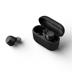 CASTI Edifier- wireless- intraauriculare - butoni- pt smartphone- microfon pe casca- conectare prin Bluetooth 5.2- USB-C- negru-