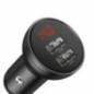 INCARCATOR auto Baseus Digital Display- Quick Charge 24W- 2 x USB 5V/4.8A- contine cablu 3 in 1: USB la USB Type-C- microUSB si