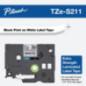 Banda laminata Original Brother Black on White- TZES211- pentru E105-E110-H100-H101-H105-H110-H111-P300-128-200-1000-1010-1090-1