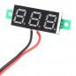 Voltmetru, af. dig. cu LED-uri, 3 dig. 3…30V, c. c., albastru - 2 fire