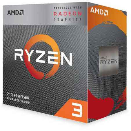 CPU AMD- skt. AM4 AMD Ryzen 3- 3200G- frecventa 3.6 GHz- turbo 4.0 GHz- 4 nuclee- putere 65 W- cooler- YD3200C5FHBOX