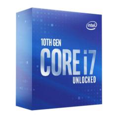 CPU INTEL- skt. LGA 1200 Core i7- i7-10700K- frecventa 3.8 GHz- turbo 5.1 GHz- 8 nuclee- putere 125 W- BX8070110700KSRH72