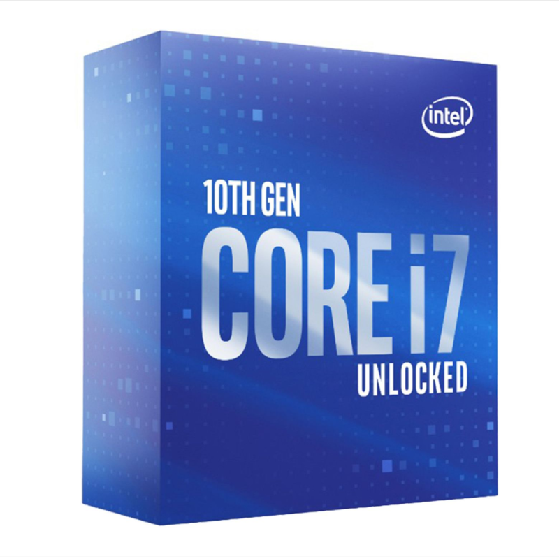 CPU INTEL i7-10700KF- skt LGA 1200- Core i7- frecventa 3.8 GHz- turbo 5.1 GHz- 8 nuclee- putere 95 W- BX8070110700KF