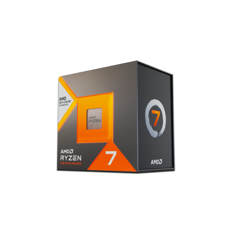 AMD CPU Desktop Ryzen 7 8C/16T 7800X3D5.0GHz Max- 104MB-120W-AM5) box- with Radeon Graphics 100-100000910WOF
