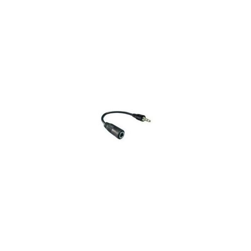 Cablu jack tata 3.5 mm stereo - jack mama 2.5 mm, stereo - 0.1 m ﻿