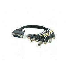 Cablu pentru camere video - 4 BNC + 4 RCA - 0.3 m