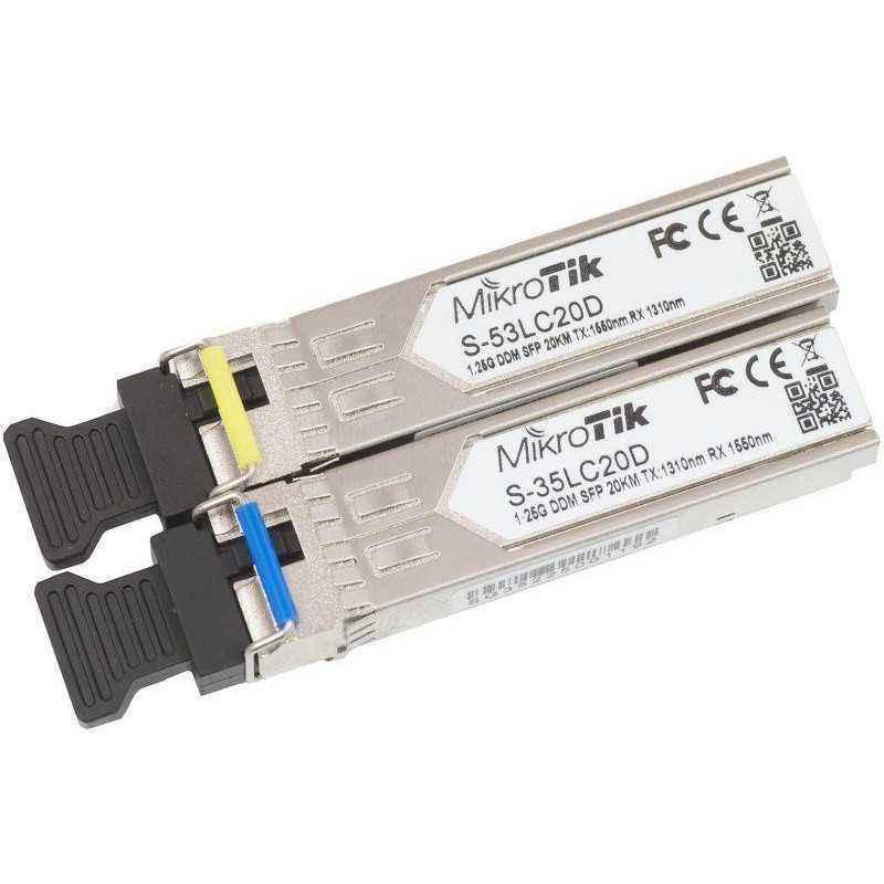 SWITCH.. accesorii Mikrotik NET TRANSCEIVER SFP PAIR/S-3553LC20D MIKROTIK- S-3553LC20D