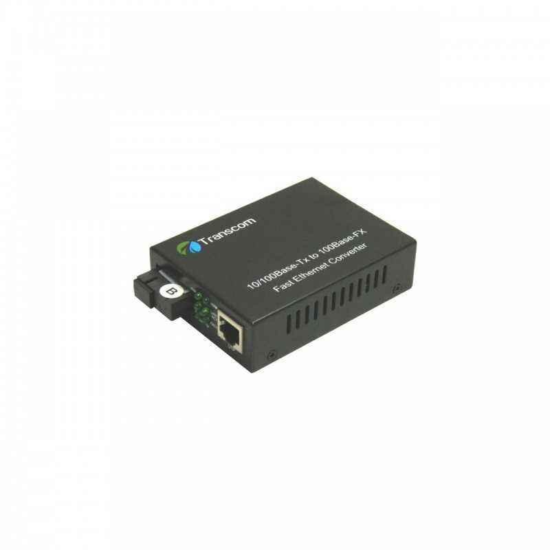 Mediaconvertor 10/100M 1550/1310nm WDM- Type B Singlemode 40km- conector SC - TRANSCOM- TS-100-BD-40B