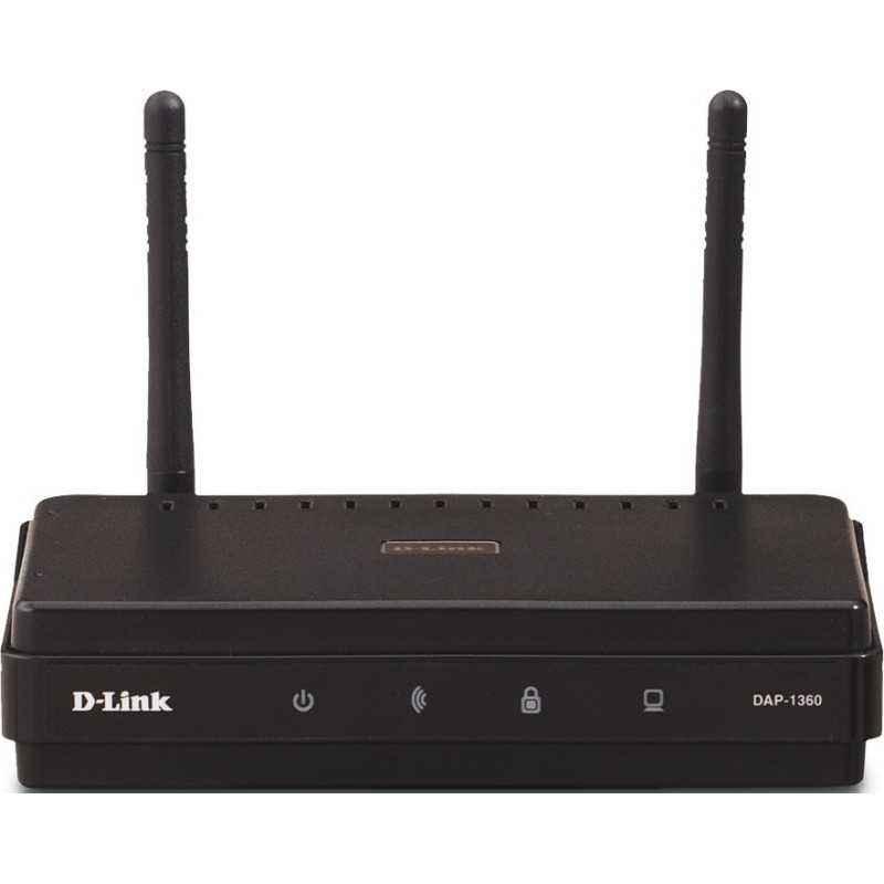 ACCESS POINT D-LINK wireless 300Mbps- port 10/100Mbps- 2 antene externe- DAP-1360timbru verde 0.8 lei)