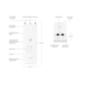 ACCESS Point Ubiquiti 5GHZ LTU BASESTATION RADIO LTU-ROCKETtimbru verde 2 lei)