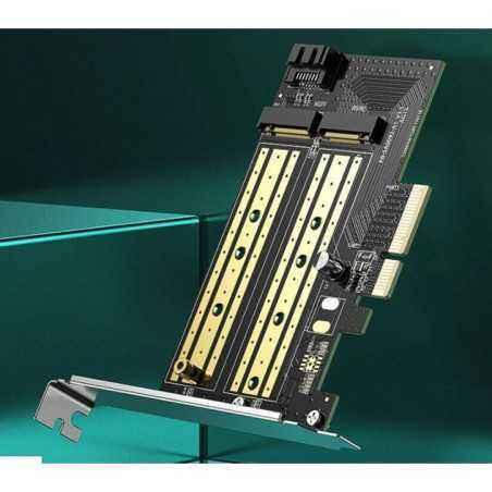 ADAPTOR Ugreen- CM302 2 X M.2M)(NVMe) la PCle 3.0- adaptor pt. SSD M.2 cu form factor 2280- 2260- 2242 si 2230 70504 - 695730387