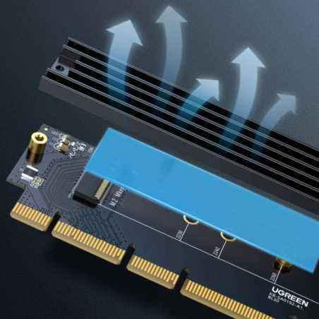 ADAPTOR Ugreen- CM465 M.2M)(NVMe) la PCle 4.0- adaptor pt. SSD M.2 cu form factor 2280/2260/2242/2230- radiatorHeat Sink) 30715