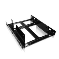 ADAPTOR Icy Box fixare HDD/ SSD 2.5 inch in bay de 3.5 inch- 2 x HDD/ SSD- metal- negru- IB-AC643