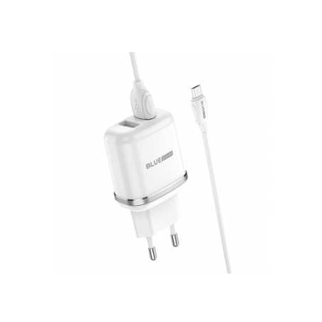 Incarcator Retea cu cablu MicroUSB Blue Power BMBA25A Outstanding- 2 X USB- 2.4 A- Alb 303639timbru verde 0.18 lei)