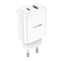 Incarcator Retea USB Blue Power BBN4 Potential- Quick Charge- 20W- 1 X USB - 1 X USB Tip-C- Alb 314529timbru verde 0.18 lei)