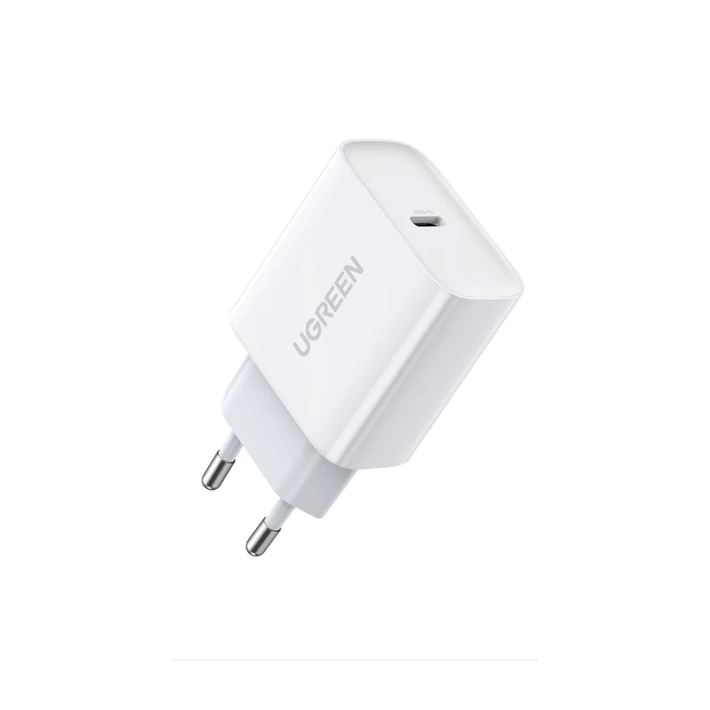 INCARCATOR retea Ugreen- CD137 Quick Charge 20W- 1 x USB Type-C 5V/3A- alb 60450timbru verde 0.18 lei) - 6957303864508