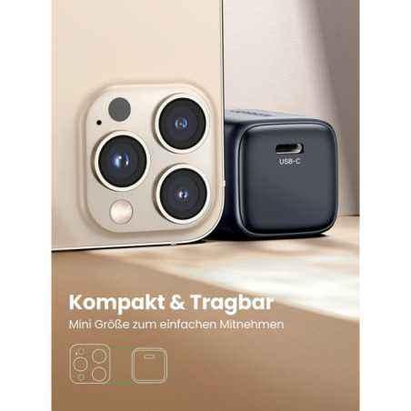 INCARCATOR retea Ugreen- Nexode CD318 Quick Charge 20W GaN- 1 x USB Type-C 5V/3A- negru 90664timbru verde 0.18 lei) -