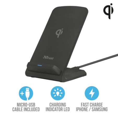 ALIMENTATOR SmartPhone la 220V Trust Expo10 Wireless Fast-charging Desk Stand 23069timbru verde 0.18 lei)
